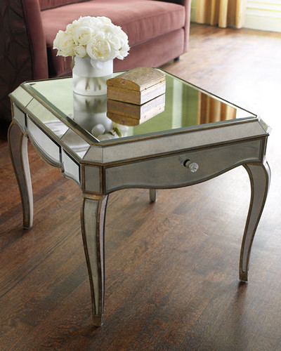 Столик кофейный, Antique Mirrored Accent Table, Bassett Mirror, Америка.