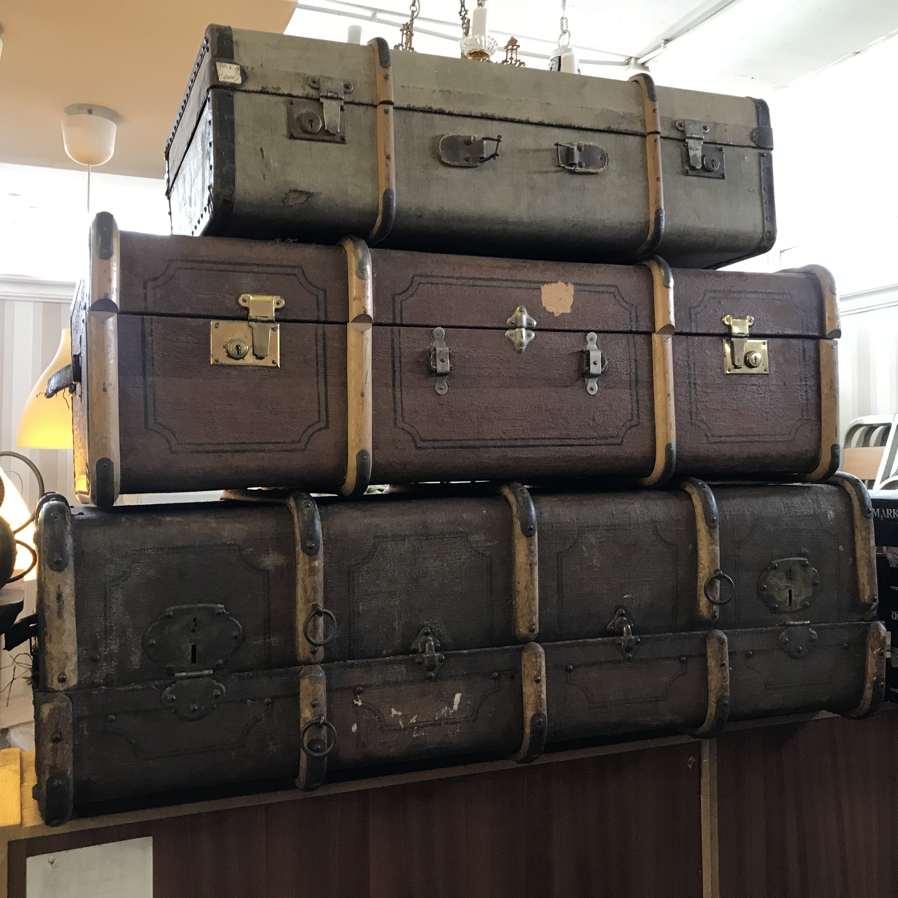 Старинные/винтажные чемоданы, середина ХХ века,  Европа.