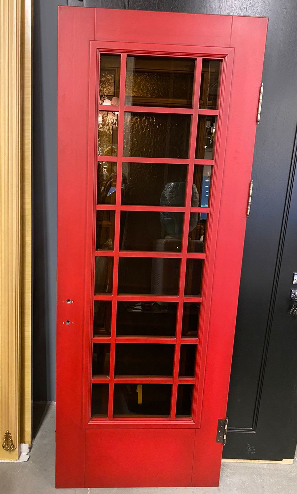 Дверь межкомнатная со стеклом 80*210, двухцветная, Legnoform, Италия.