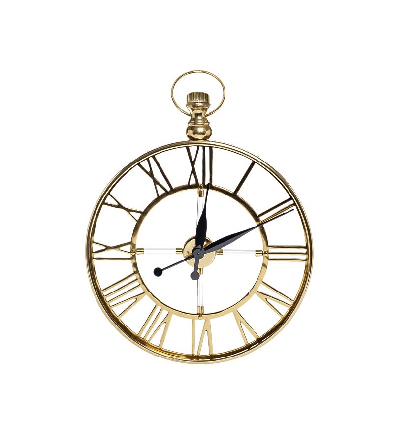 Часы настенные круглые (золото), Garda Decor.