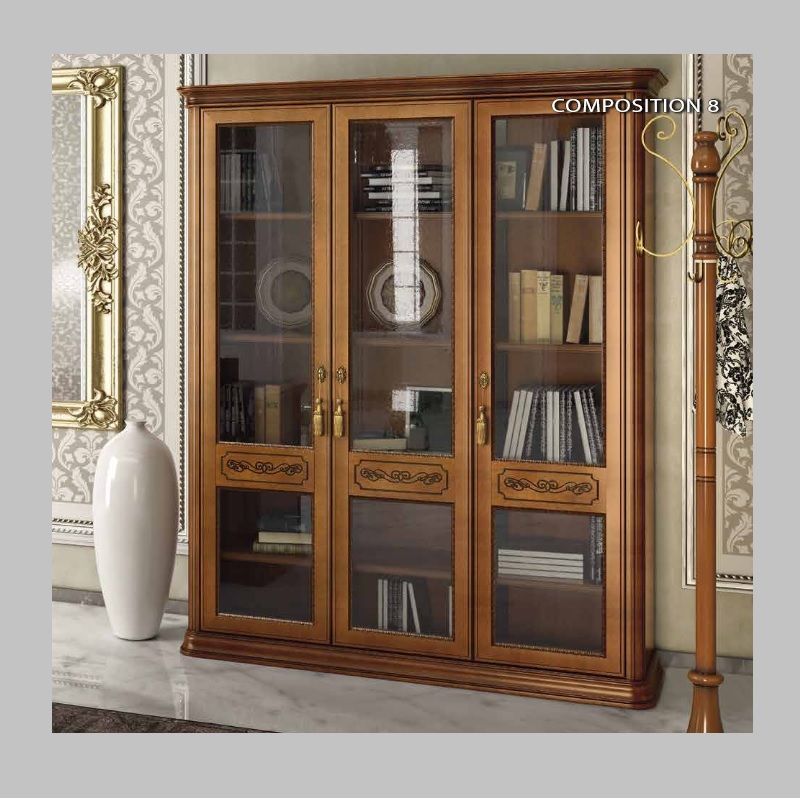 Витрина / Шкаф книжный 3дв. Torriani Noce, Camelgroup.