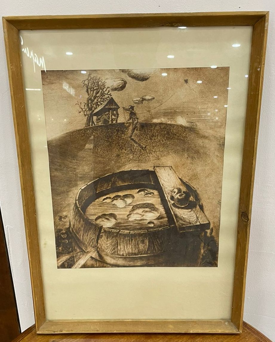 Графика в багете 