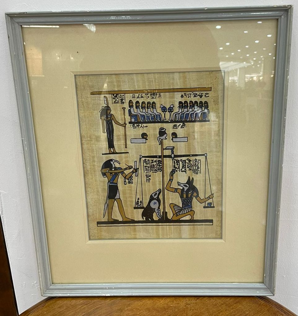 Египетский папирус в рамке, 37*43 см.